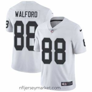 Premium Nike Raiders #88 Clive Walford White Mens Stitched NFL Vapor Untouchable Limited Jersey