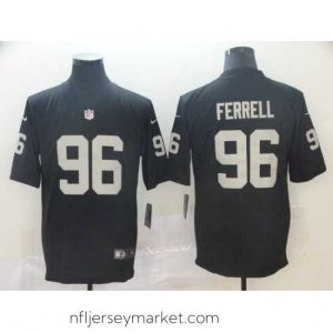 Premium Nike Raiders 96 Clelin Ferrell Black 2019 NFL Draft First Round Pick Vapor Untouchable Limited Jerse