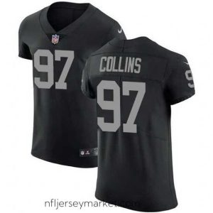 Irresistible Nike Raiders 97 Maliek Collins Black Team Color Stitched NFL Vapor Untouchable Elite Jersey
