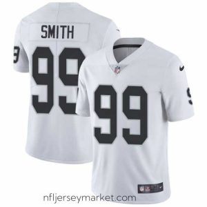 Premium Nike Raiders #99 Aldon Smith White Mens Stitched NFL Vapor Untouchable Limited Jersey