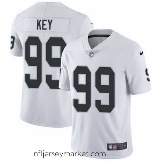 Irresistible Nike Raiders #99 Arden Key White Mens Stitched NFL Vapor Untouchable Limited Jersey