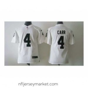 Exquisite Nike oakland raiders #4 carr white jerseys