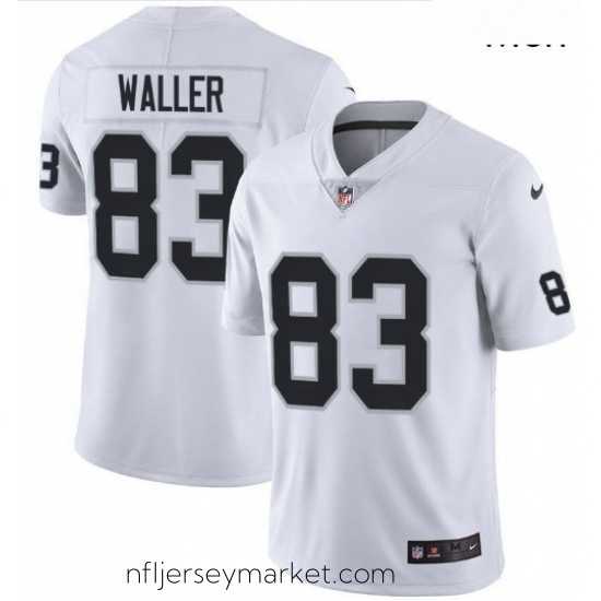 Gorgeous Oakland Raiders 83 Darren Waller White Vapor Limited Jersey
