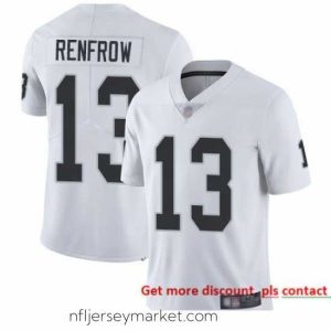 Irresistible Raiders 13 Hunter Renfrow White Stitched Football Vapor Untouchable Limited Jersey