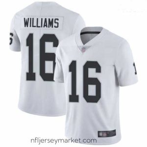 Irresistible Raiders 16 Tyrell Williams White Stitched Football Vapor Untouchable Limited Jersey