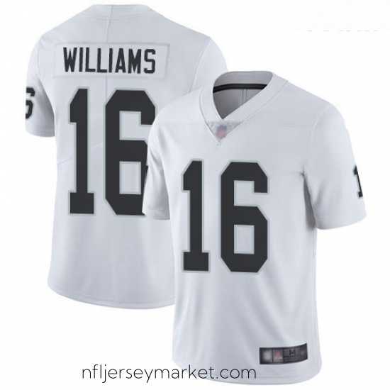 Exquisite Raiders #16 Tyrell Williams White Stitched Football Vapor Untouchable Limited Jersey
