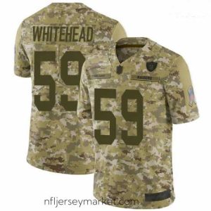 Luxurious Raiders 59 Tahir Whitehead Camo Stitched Football Limited 2018 Salute To Service Jersey