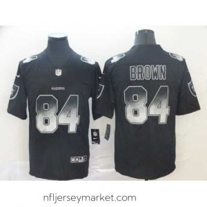 Top notch Raiders 84 Antonio Brown Black Arch Smoke Vapor Untouchable Limited Jersey