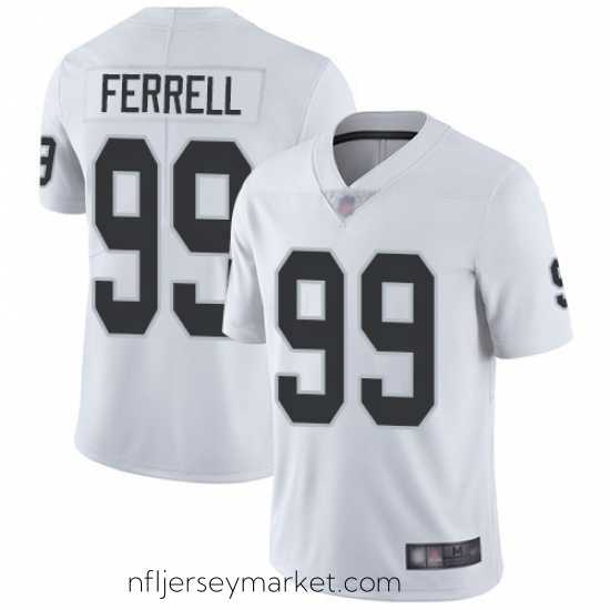Exquisite Raiders 99 Clelin Ferrell White Stitched Football Vapor Untouchable Limited Jersey