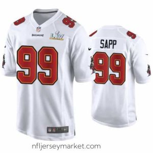 Superb Warren Sapp Buccaneers White Super Bowl Lv Game Fashion Jersey