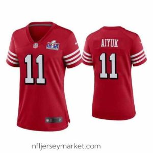 Superb 49ers 11 Brandon Aiyuk Red 2023 F.U.S.E  Vapor Untouchable Limited Stitched Football 2024 Super Bowl LVIII Jersey