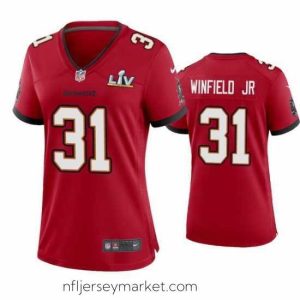 Irresistible Antoine Winfield Jr. Buccaneers Red Super Bowl Lv Game Jersey