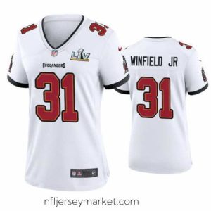 Premium Antoine Winfield Jr. Buccaneers White Super Bowl Lv Game Jersey