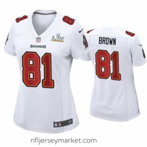 Top notch Antonio Brown Buccaneers White Super Bowl Lv Game Fashion Jersey