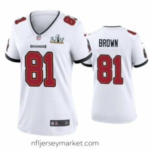 Top notch Antonio Brown Buccaneers White Super Bowl Lv Game Jersey