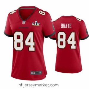 Premium Cameron Brate Buccaneers Red Super Bowl Lv Game Jersey