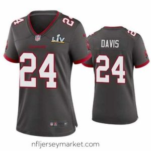 Irresistible Carlton Davis Buccaneers Pewter Super Bowl Lv Game Jersey