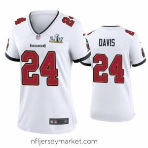 Alluring Carlton Davis Buccaneers White Super Bowl Lv Game Jersey