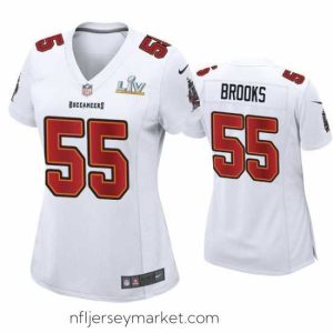 Magnificent Derrick Brooks Buccaneers White Super Bowl Lv Game Fashion Jersey