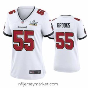 Alluring Derrick Brooks Buccaneers White Super Bowl Lv Game Jersey