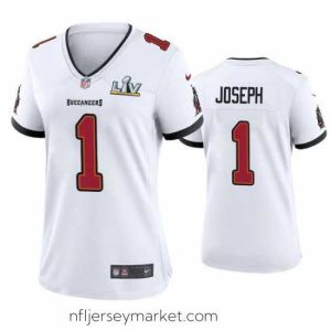 Irresistible Greg Joseph Buccaneers White Super Bowl Lv Game Jersey