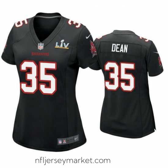 Magnificent Jamel Dean Buccaneers Black Super Bowl Lv Game Fashion Jersey