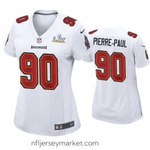 Premium Jason Pierre Paul Buccaneers White Super Bowl Lv Game Fashion Jersey