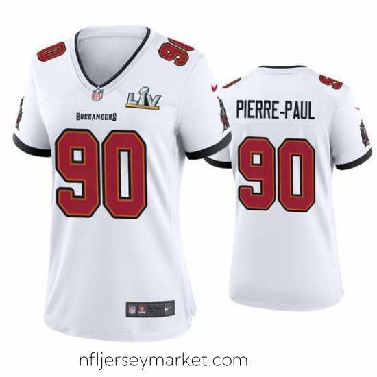 Premium Jason Pierre Paul Buccaneers White Super Bowl Lv Game Jersey