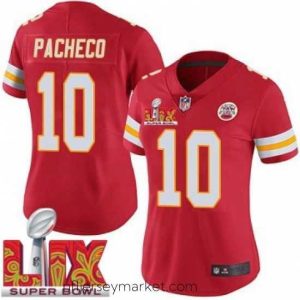 Superb Kansas City Chiefs Isiah Pacheco #10 Red 2024 2025 Super Bowl LIX F.U.S.E Stitched Jersey