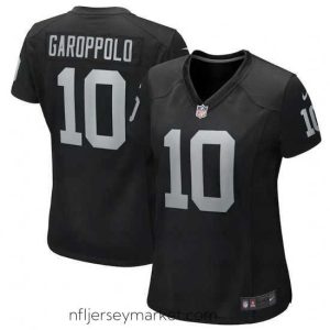 Alluring Las Vegas Raiders 10 Jimmy Garoppolo Black Stitched Game Jersey