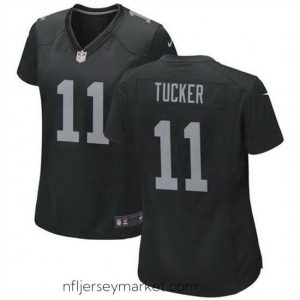 Irresistible Las Vegas Raiders 11 Tre Tucker Black Stitched Jersey 28Run Small 29
