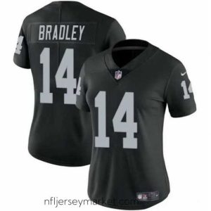 Alluring Las Vegas Raiders 14 Carter Bradley Black Vapor Stitched Jersey