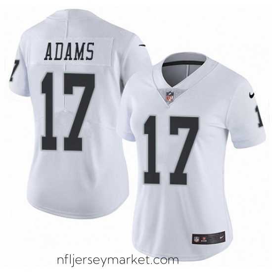 Superb Las Vegas Raiders 17 Davante Adams White Vapor Untouchable Limited Stitched Jersey