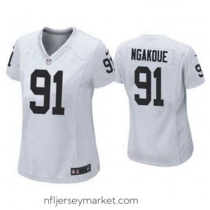 Gorgeous Las Vegas Raiders 91 Yannick Ngakoue Jersey