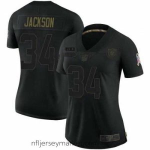 Superb Las Vegas Raiders Bo Jackson Black 2020 Salute To Service Jersey