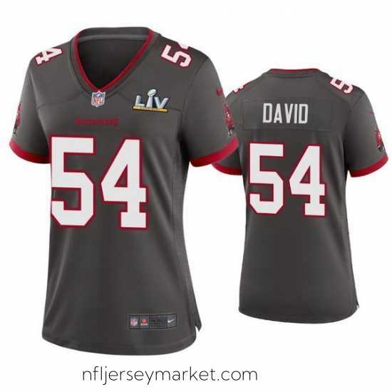 Gorgeous Lavonte David Buccaneers Pewter Super Bowl Lv Game Jersey