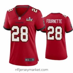 Gorgeous Leonard Fournette Buccaneers Red Super Bowl Lv Game Jersey
