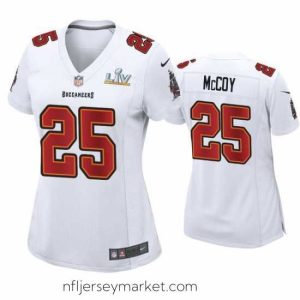 Top notch Lesean Mccoy Buccaneers White Super Bowl Lv Game Fashion Jersey