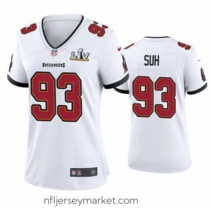 Exquisite Ndamukong Suh Buccaneers White Super Bowl Lv Game Jersey