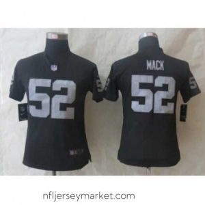 Exquisite Nike Oakland Raiders #52 Mack Black Jerseys