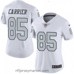 Exquisite Nike Oakland Raiders 85 Derek Carrier Limited White Rush Vapor Untouchable NFL Jersey