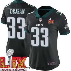 Gorgeous Philadelphia Eagles Cooper DeJean #33 Black 2024 2025 Super Bowl LIX F.U.S.E Stitched NFL Jersey