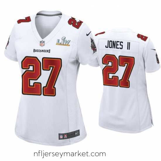 Premium Ronald Jones Ii Buccaneers White Super Bowl Lv Game Fashion Jersey