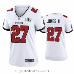 Premium Ronald Jones Ii Buccaneers White Super Bowl Lv Game Jersey