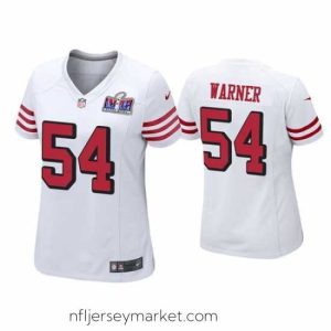 Superb San Francisco 49ers 54 Fred Warner White Throwback  Vapor Untouchable Limited Stitched Football 2024 Super Bowl LVIII Jersey