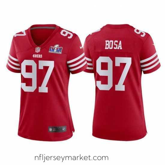 Irresistible San Francisco 49ers 97 Nick Bosa Red 2023 F.U.S.E Vapor Untouchable Limited Stitched Football 2024 Super Bowl LVIII Jersey