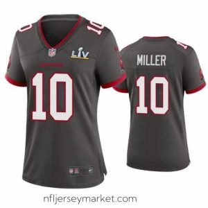 Magnificent Scotty Miller Buccaneers Pewter Super Bowl Lv Game Jersey