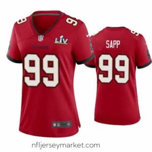 Superb Warren Sapp Buccaneers Red Super Bowl Lv Game Jersey