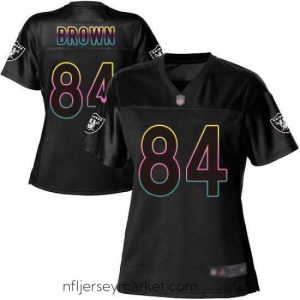 Superb Womens Antonio Brown Game Black Jersey Oakland Raiders Football 84 Jersey Fashion