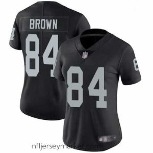 Top notch Womens Antonio Brown Limited Black Home Jersey Oakland Raiders Football 84 Jersey Vapor Untouchabel Jersey